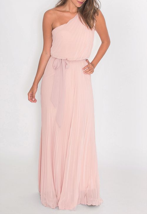 Vestido Lita longo Powerlook - rose