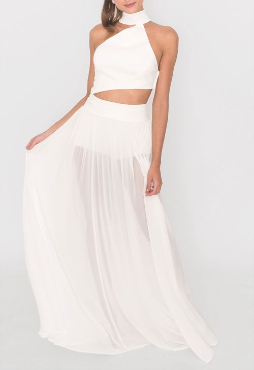Vestido Alabama longo Fabulous Agilitá - branco