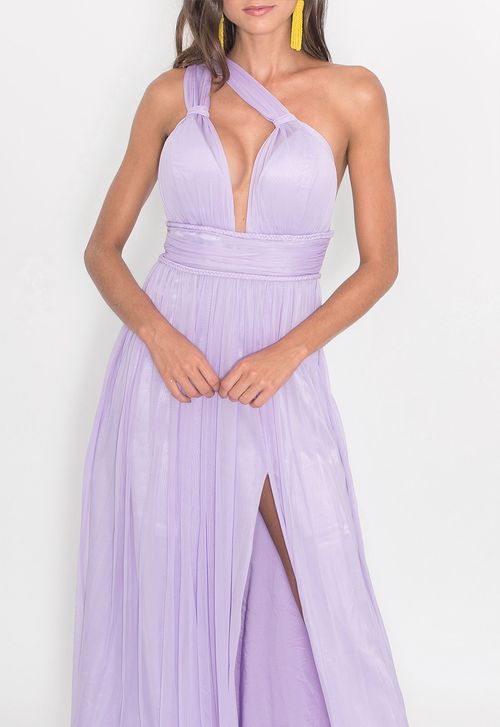 Vestido Bella longo Powerlook - lavanda