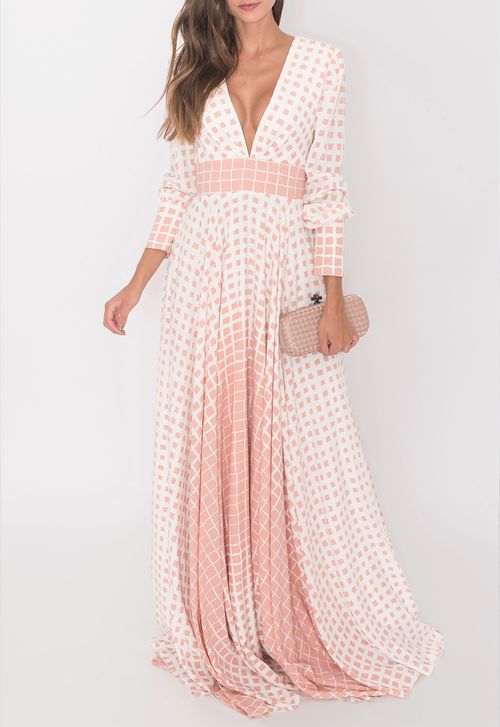 Vestido Uyara longo Powerlook - estampado