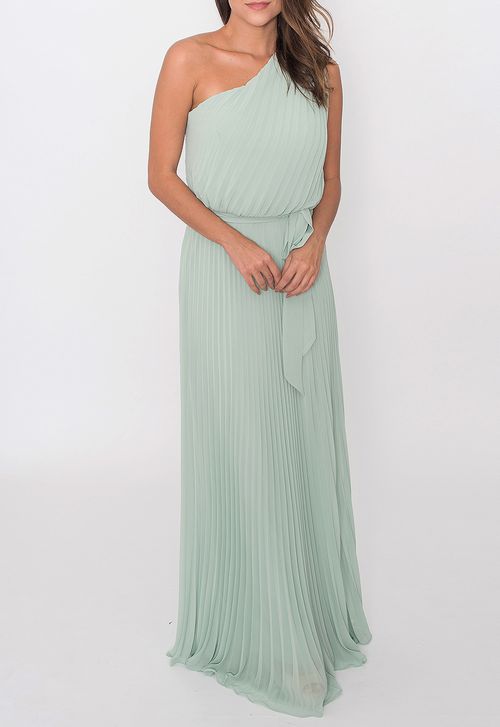 Vestido Lita longo Powerlook - verde menta