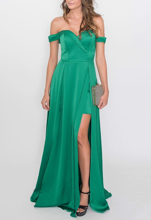 Vestido Palermo longo Powerlook - verde
