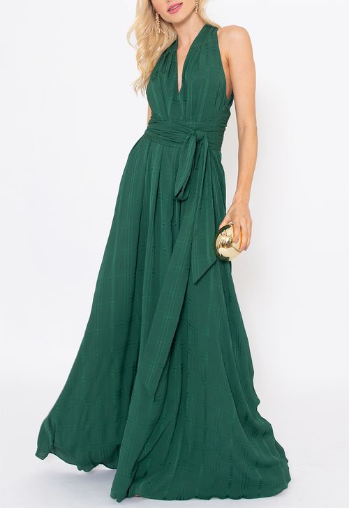 Vestido Noa longo Powerlook - verde