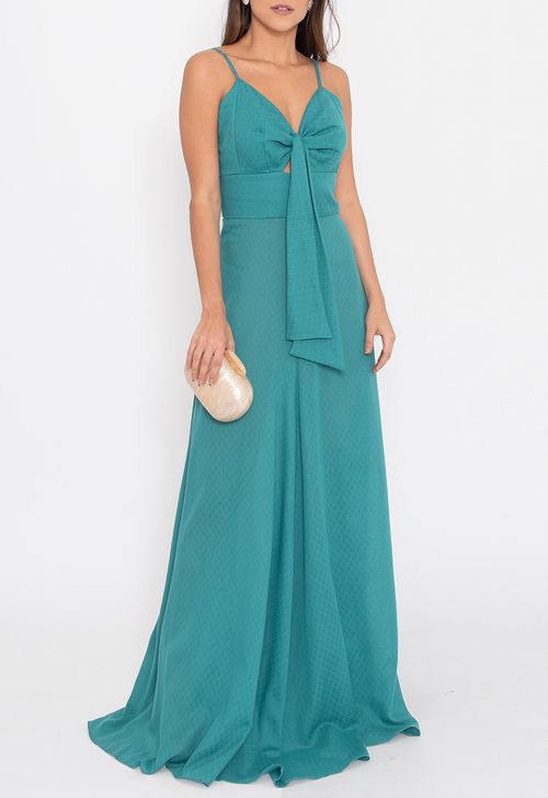Vestido Aguapé longo Martu - verde