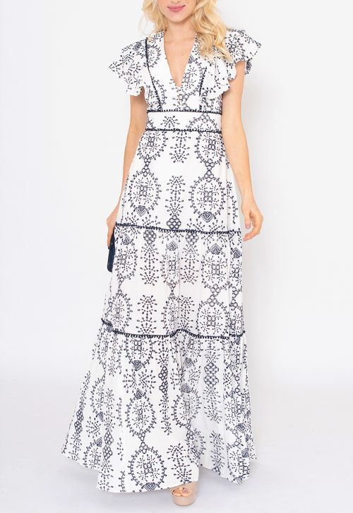 Vestido Natália longo Amissima - branco