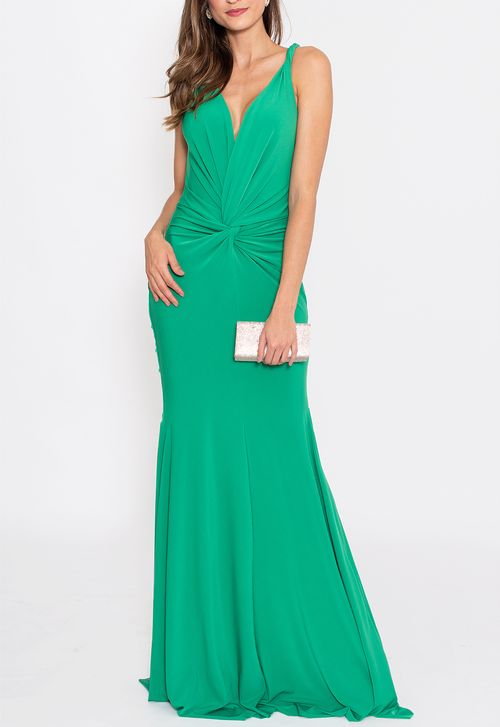 Vestido Rochelle longo Unity Seven - verde