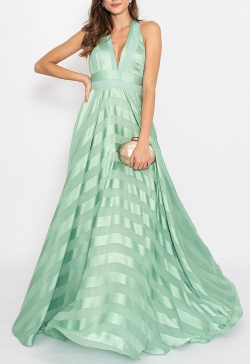 Vestido Priya longo Powerlook - verde
