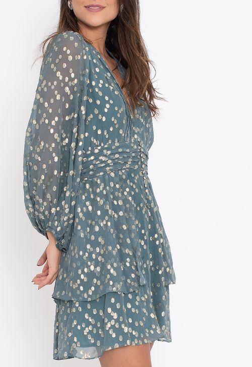 Vestido Must curto Ateen - azul