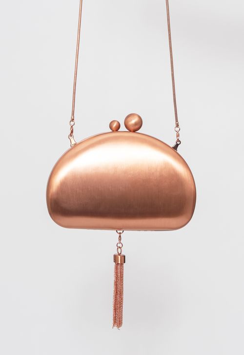 Clutch Abalia Isla - ouro rosa