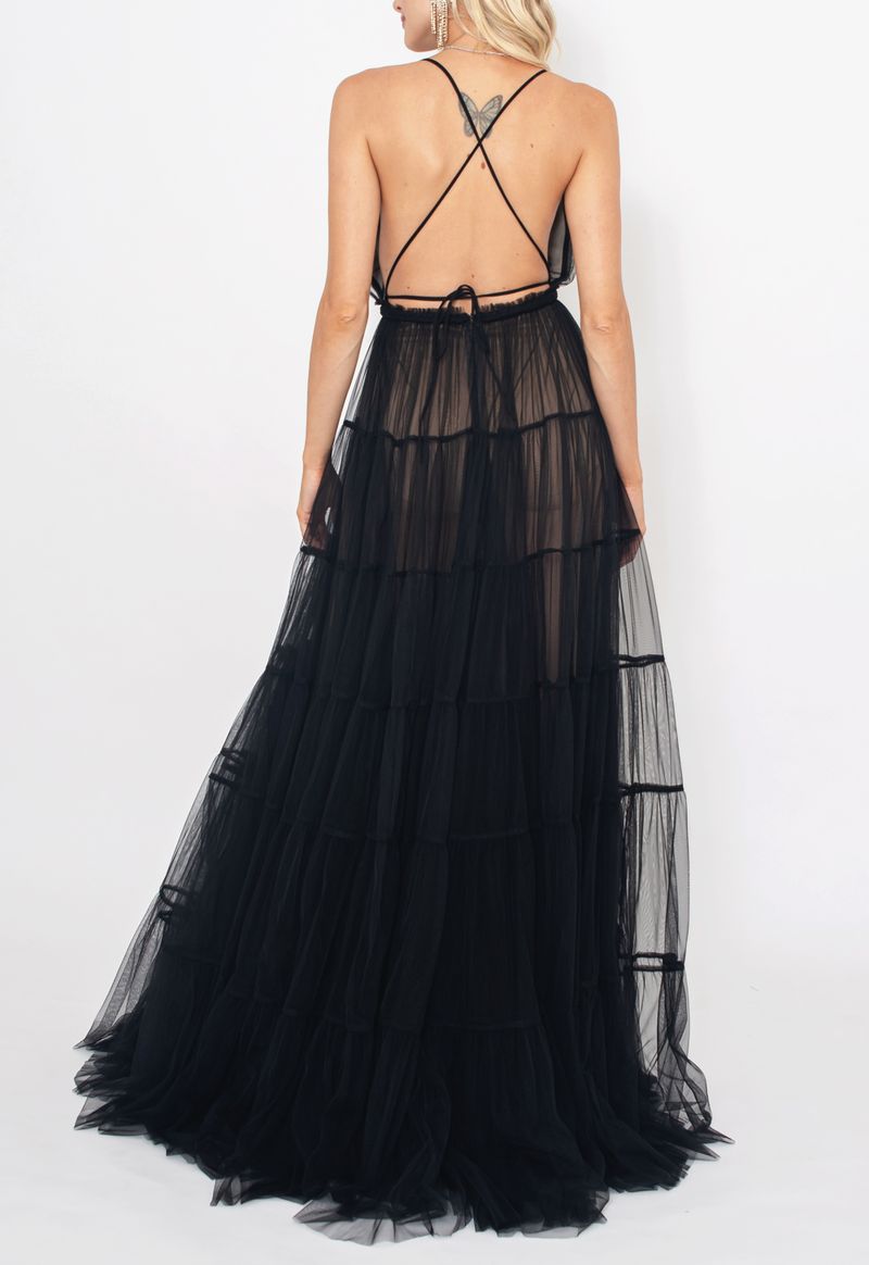 Vestido-Melissa-longo-Honoria---preto