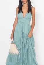 Vestido-Mandy-longo-Unity-Seven-verde