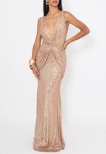 Vestido-Antonela-longo-Unity-Seven-dourado