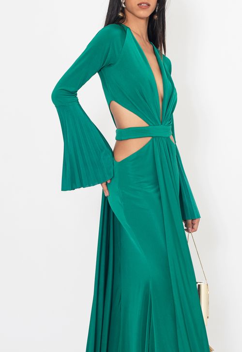 Vestido Sabrina longo Unity Seven - verde