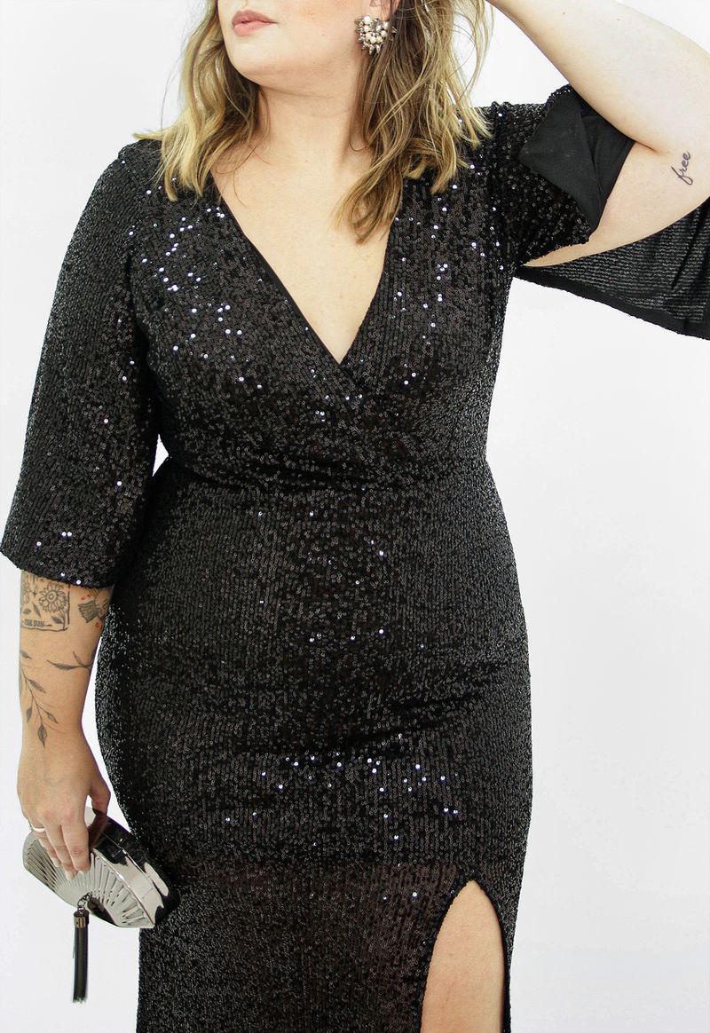 Vestido-Salma-longo-Powerlook-preto