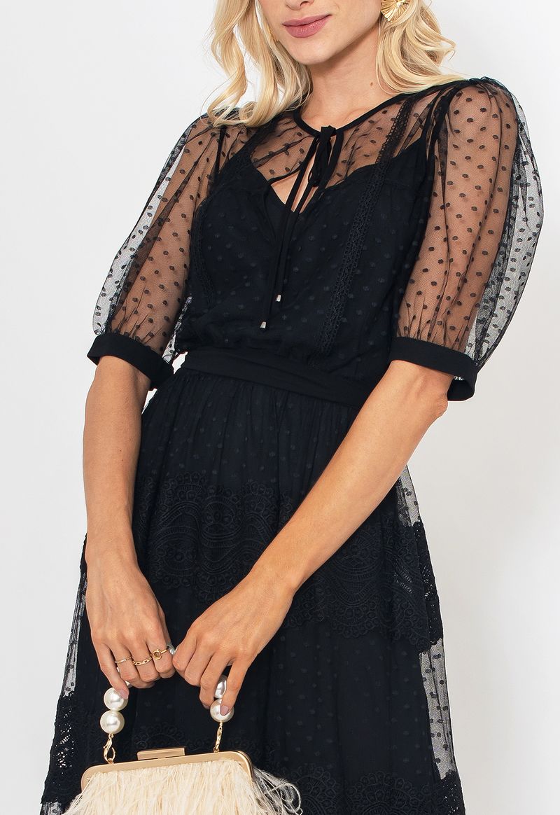 Vestido-Marieta-midi-Amissima-preto