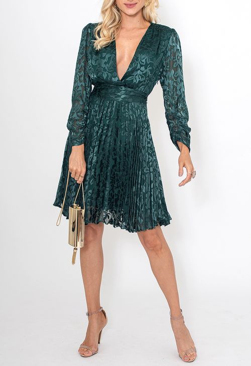 Vestido Noemi curto Amissima - verde