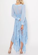 Vestido-Chantili-midi-Powerlook-azul