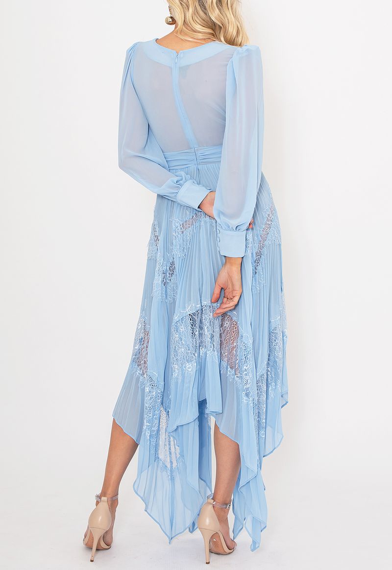 Vestido-Chantili-midi-Powerlook-azul