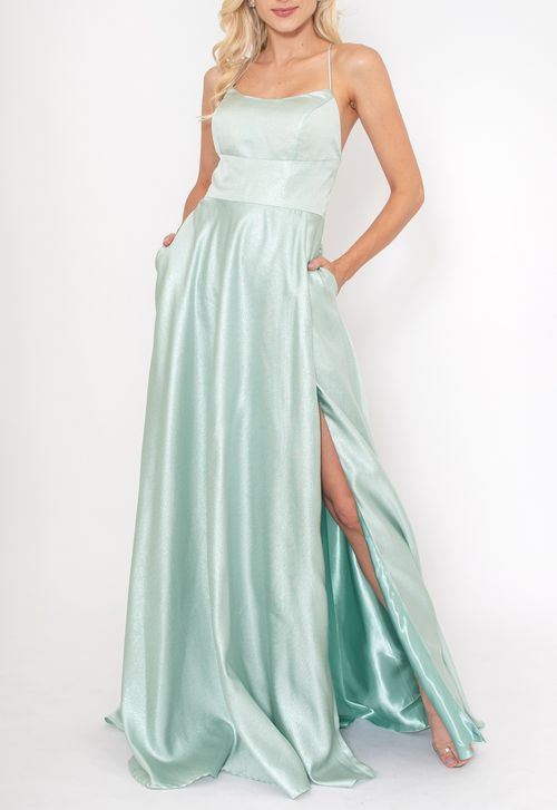 Vestido Catarina longo PowerLook - verde menta