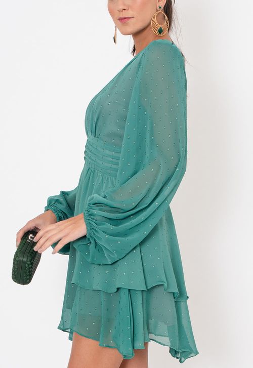 Vestido Garay curto Powerlook - verde