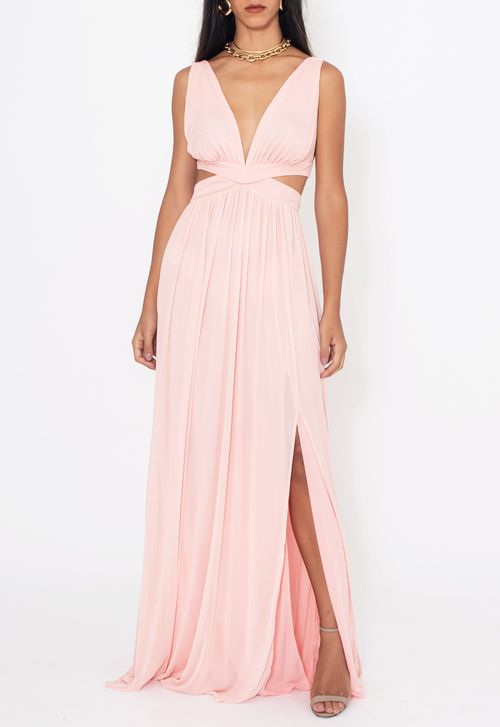 Vestido Paola longo Powerlook - rosa