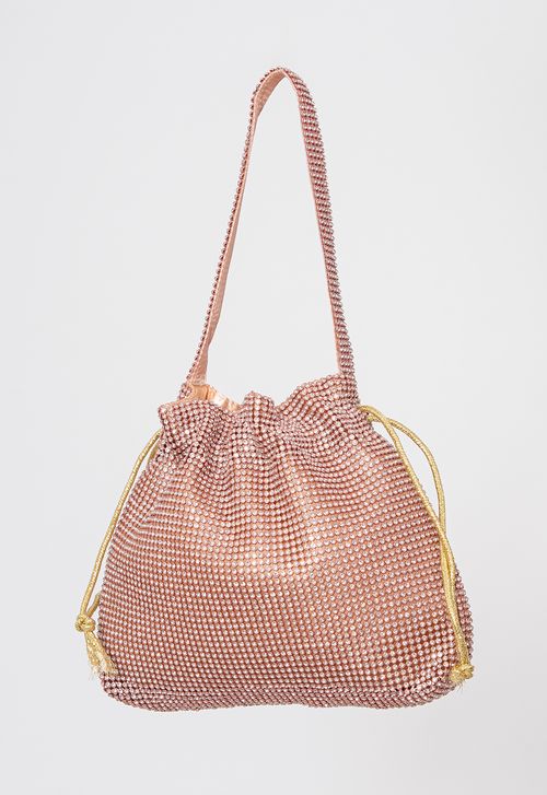 Bolsa Lu Strass Powerlook - rosa