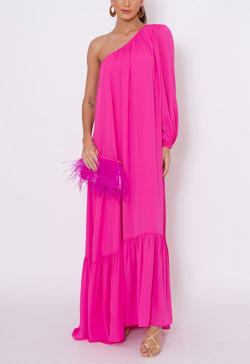 Vestido Ivy longo Amissima - rosa