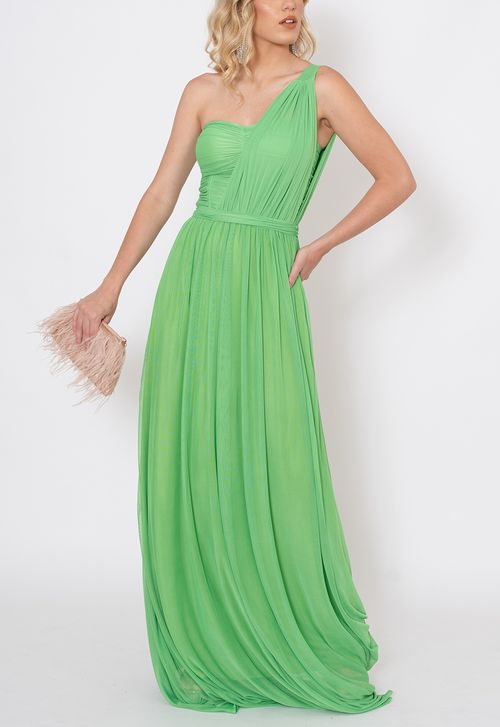 Vestido Max longo Powerlook - verde