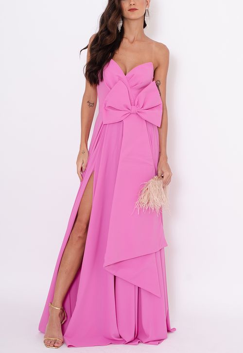Vestido Mercy longo Powerlook - rosa