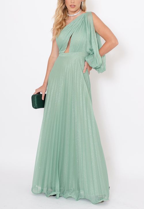 Vestido Priscila longo Powerlook - verde menta