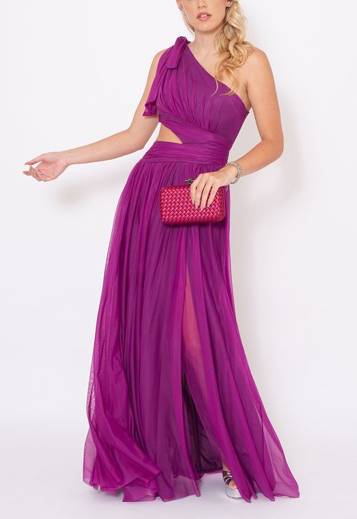 Vestido Ella longo Powerlook - roxo