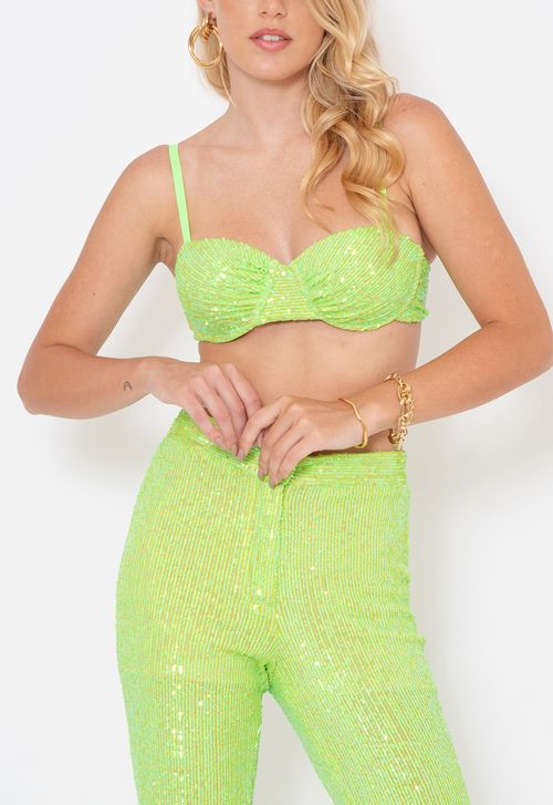 Conjunto Limão longo Powerlook - verde lima