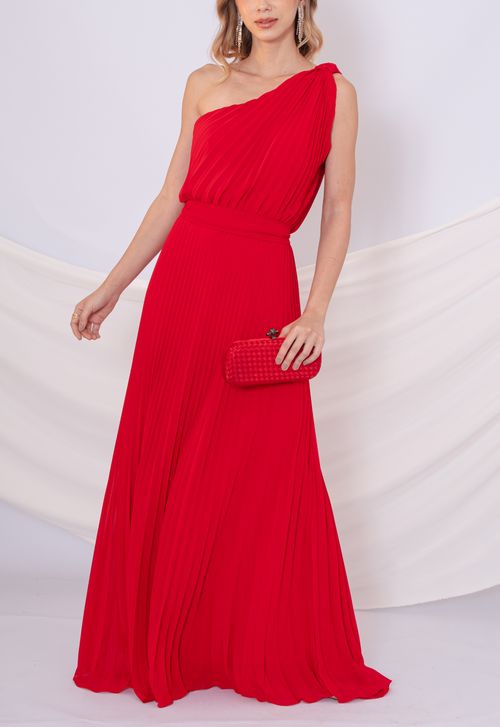 Vestido Lita longo Powerlook - vermelho (disponível apenas nas lojas Niterói e Freguesia)