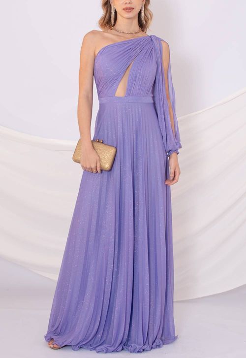 Vestido Priscila longo Powerlook - lilás (disponível apenas nas lojas Niterói e Itaipava)
