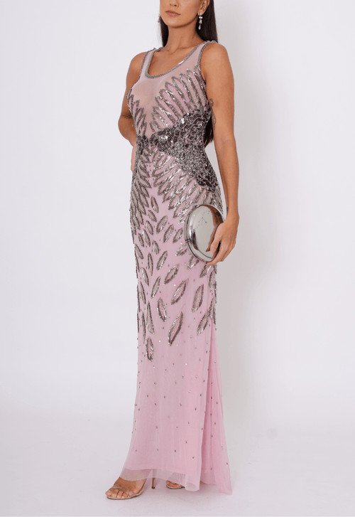 Vestido Venice longo Powerlook - lilás | Miami Store: Size 4 - $180.00
