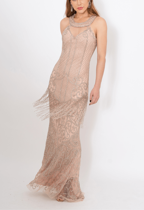 Vestido Pávia longo Powerlook - rose (disponível apenas nas lojas Niterói, Itaipava e Freguesia)