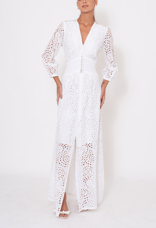 Vestido Carmela longo Amissima - branco