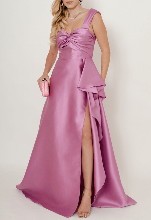 Vestido Kimberlly  Longo Powerlook - rosa