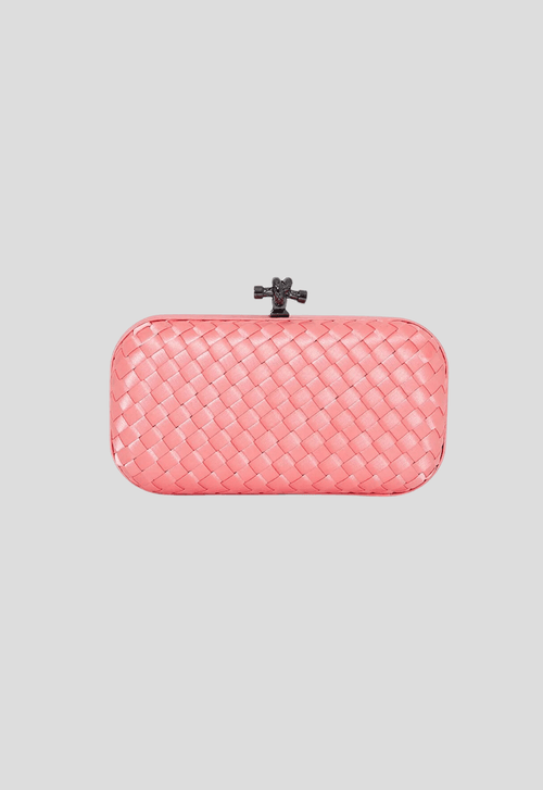 Clutch Baguete média Powerlook - rosa salmão