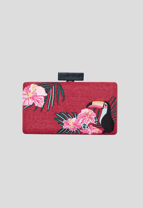 Clutch Tropical Powerlook - vermelho marsala