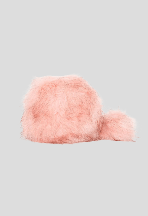 Clutch Fluffy redonda Powerlook - rosa