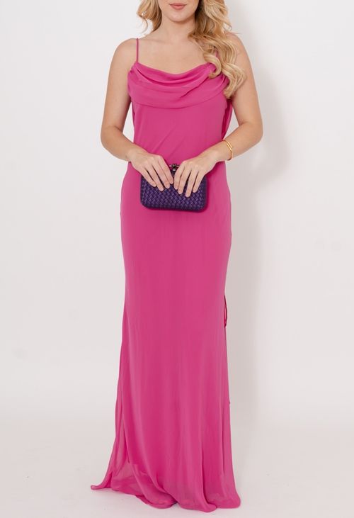 Vestido Amal longo Powerlook - rosa pink