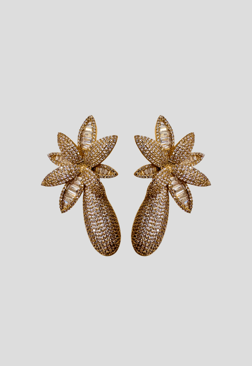 Brinco Flor Powerlook - dourado (disponível somente em Niterói e Itaipava)