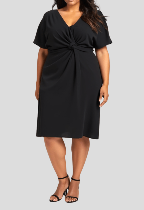 Vestido Japão Midi Powerlook - preto