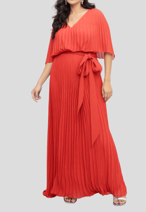Vestido Nathiely Longo Powerlook - terracota (Disponível Apenas Em Niterói)
