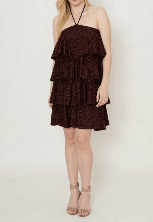 Vestido Pati curto Powerlook Teen - bronze
