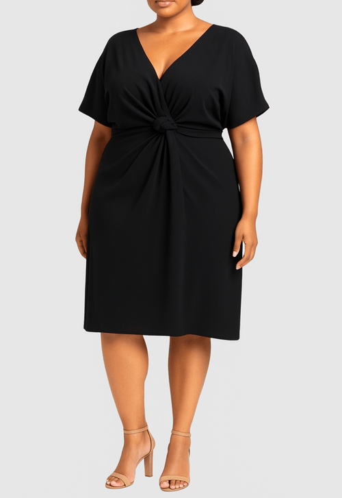 Vestido Japão Midi Powerlook - preto