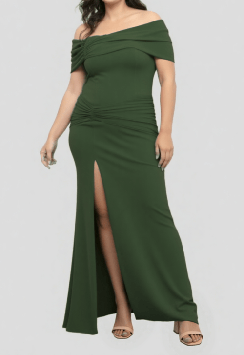 Vestido Nin longo Powerlook - verde oliva