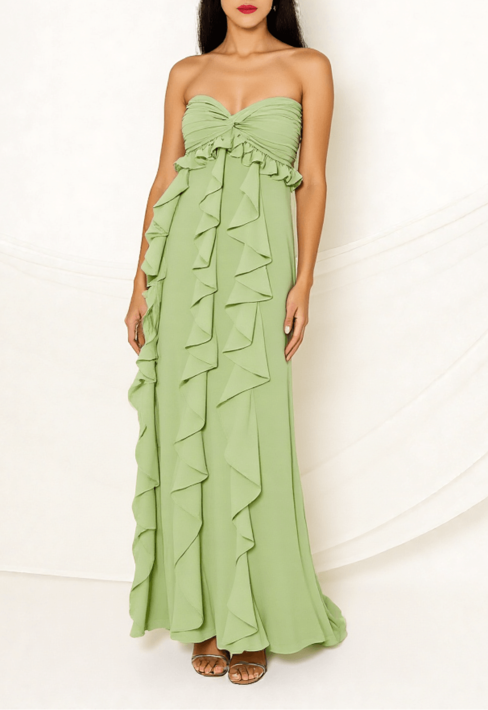 Vestido Longo Aluguel De Roupas Ponta Grossa Verde Madrinha