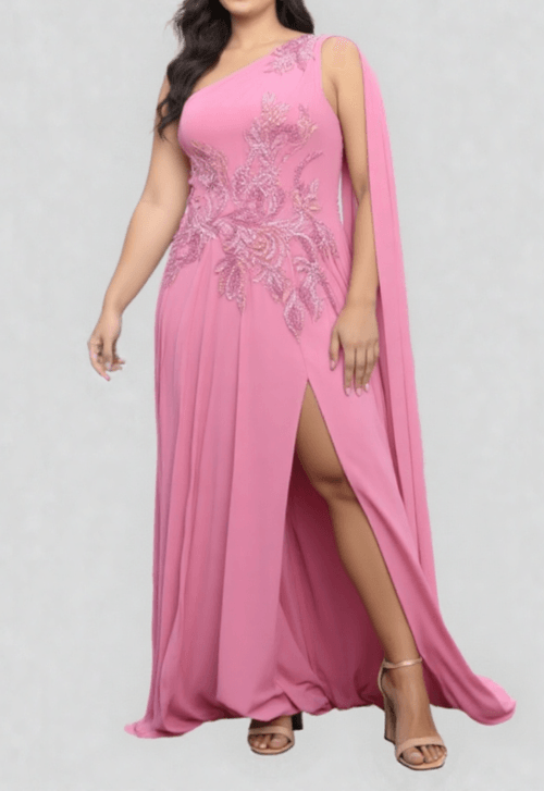 Vestido Valen longo Powerlook - rose